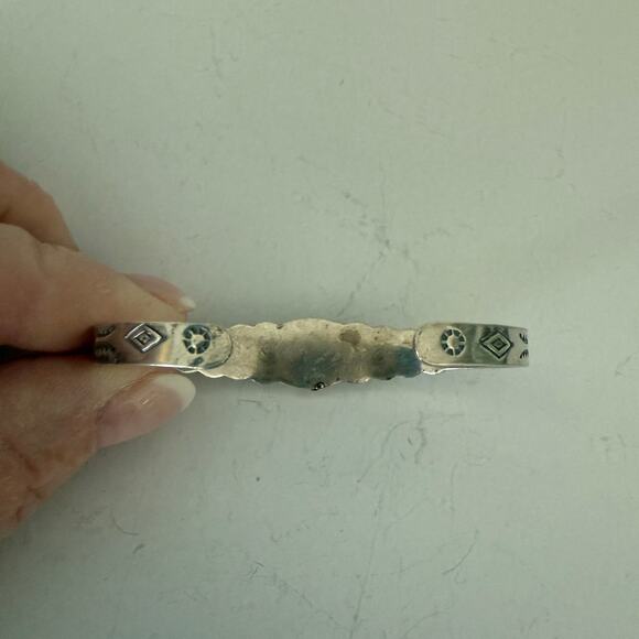 Vintage Turquoise Bracelet Lot, circa 1970's, Native American Unsigned - Picture 14 of 16